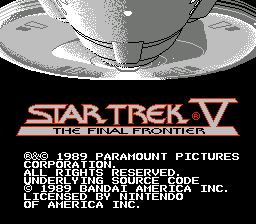 Star Trek V - The Final Frontier